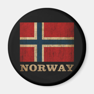 Vintages Norwegen Magnet