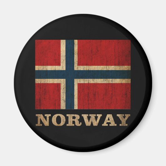 Vintages Norwegen Magnet (Vorne)