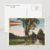 Vintages Norwegen Michigan Postkarte (Vorne/Hinten)