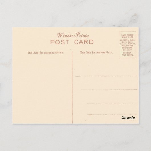 Vintages Norwegen, Oslo, Befestigungsanlagen Postkarte (Rückseite)