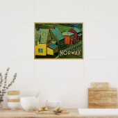Vintages Norwegen Poster (Küche)