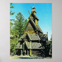 Vintages Norwegen, Stave Church