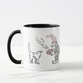 Vintages Norwegisches Genom Fütternd Katze - Tasse