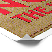 Vintages norwegisches Langlaufposter Poster (Ecke)