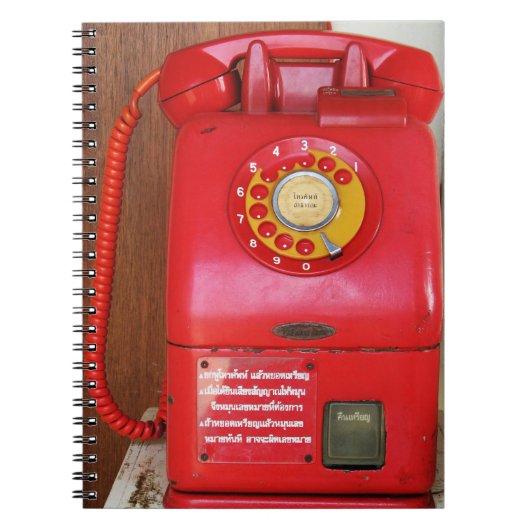 Vintages Nostalgisches altklassisches Retro-Telefo Notizblock (Vorderseite)
