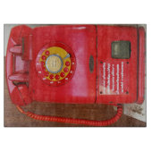 Vintages Nostalgisches altklassisches Retro-Telefo Schneidebrett (Vorderseite)
