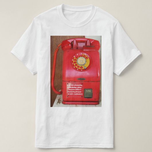 Vintages Nostalgisches altklassisches Retro-Telefo T-Shirt (Design vorne)