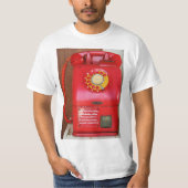 Vintages Nostalgisches altklassisches Retro-Telefo T-Shirt (Vorderseite)