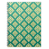 Vintages Notebook im Hintergrund Notizblock (Vorderseite)