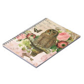 Vintages Notebook mit französischem Shabby Chic Notizblock (Linke Seite)