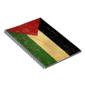 Vintages Notebook mit palästinensischer Flagge Notizblock (Rechte Seite)