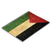 Vintages Notebook mit palästinensischer Flagge Notizblock (Linke Seite)