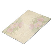 Vintages Notebook mit  Rose Notizblock (angewinkelt)