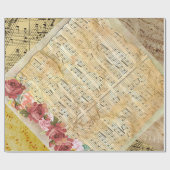 Vintages Notenblatt - Geschenkartikel Geschenkpapier (Flach)