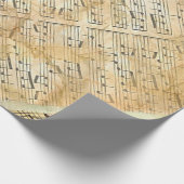 Vintages Notenblatt - Geschenkartikel Geschenkpapier (Ecke)