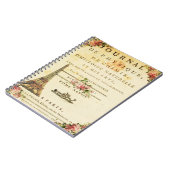 Vintages Notizblock (Linke Seite)