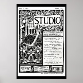 Vintages Nouveau Art Magazine Cover Poster