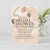 Vintages Nouveau Mayflies Brautparty Einladung (Stehend Vorderseite)