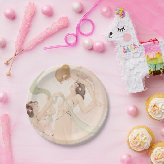 Vintages Nouveau Mayflies Brautparty Pappteller (Party)