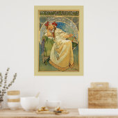 Vintages Nouveau Mucha Princess Poster (Küche)