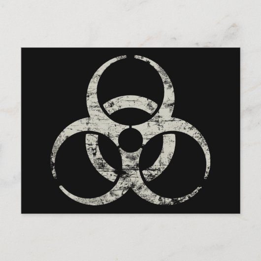 Vintages Nukleares Symbol Postkarte (Vorderseite)
