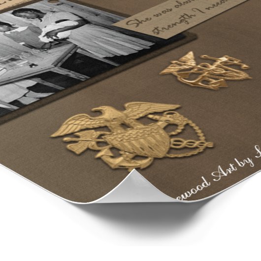 Vintages "Nursing"-Handbuch drucken Poster (Ecke)