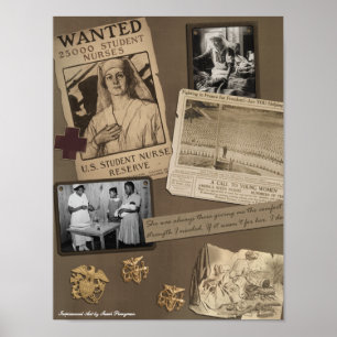 Vintages "Nursing"-Handbuch drucken Poster