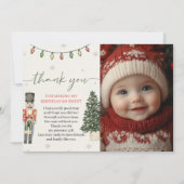 Vintages Nutcracker-Foto Danke Karte (Vorderseite)