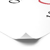 Vintages O-Fish-Ally 1. Geburtstag Begrüßungszeich Fotodruck (Ecke)