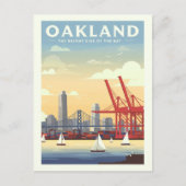 Vintages Oakland Kalifornien Postkarte (Vorderseite)