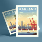 Vintages Oakland Kalifornien Postkarte