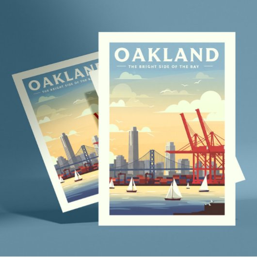 Vintages Oakland Kalifornien Postkarte