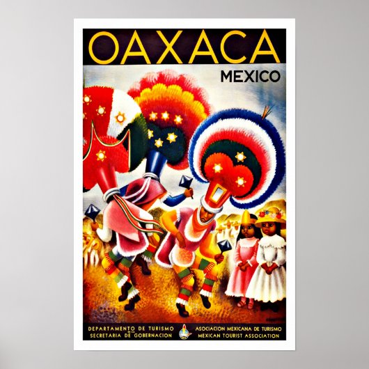 Vintages Oaxaca Tanzfestival Poster (Vorne)