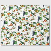 Vintages Obst Geschenkpapier (Flach)