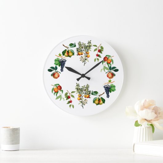 Vintages Obst Große Wanduhr (Zuhause)