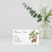 Vintages Obst Kirschkost, Kirschen von Redoute Visitenkarte (Stehend Vorderseite)