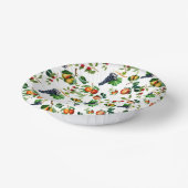 Vintages Obst Pappteller (Gewinkelt)