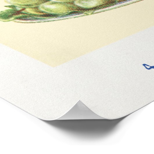 Vintages Obst Poster (Ecke)