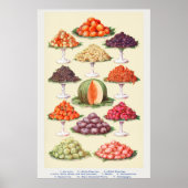 Vintages Obst Poster (Vorne)