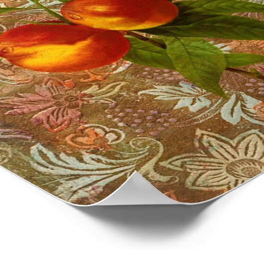 Vintages Obst Poster (Ecke)