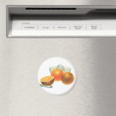 Vintages Obst, reifen Orangen Juicer Frühstück Magnet (In Situ (Geschirrspüler))