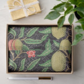 Vintages Obst und Blume Dunkle Akademie Seidenpapier (Geschenk)