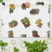 Vintages Obst und Blume Handtuch (Gefaltet)