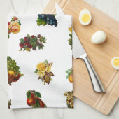 Vintages Obst und Blume Handtuch (Viertel Falte)