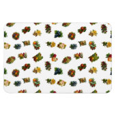 Vintages Obst und Blume Magnet (Horizontal)
