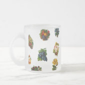 Vintages Obst und Blume Mattglastasse (Links)