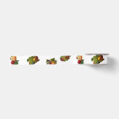 Vintages Obst und Blume Satinband (Vorderseite)