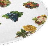 Vintages Obst und Blume Schneidebrett (Ecke)