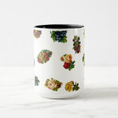 Vintages Obst und Blume Tasse (Zentrum)