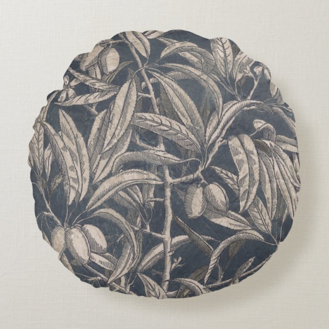 Vintages Obst und Gemüse I Rundes Kissen (Vorderseite)